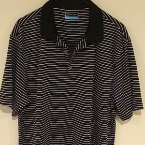 PGA Tour Men’s Black & White Polo Size XL